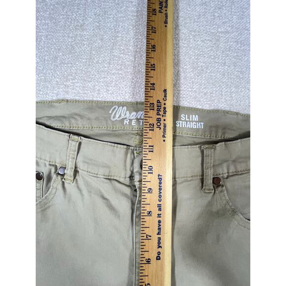 Wrangler Retro Men’s Slim Straight Leg Jeans 36x34 Tan Slim Straight Leg Denim - Picture 9 of 10